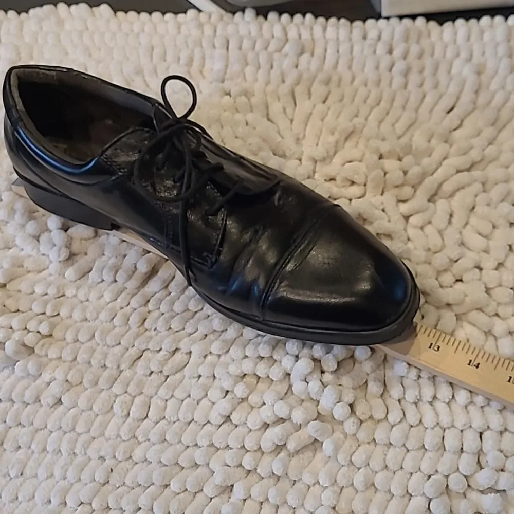 French Shriner men's sz 11.5M black dress shoe